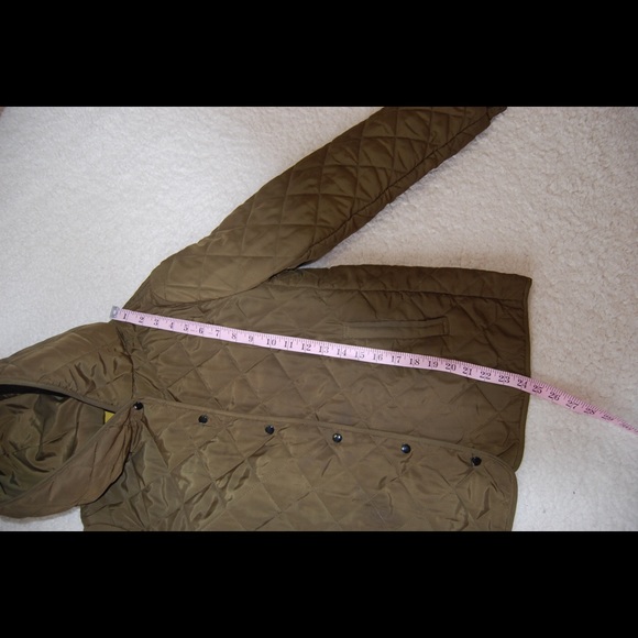 Zara Trafaluc Olive Green Puffer Jacket Sz M - Picture 3 of 6